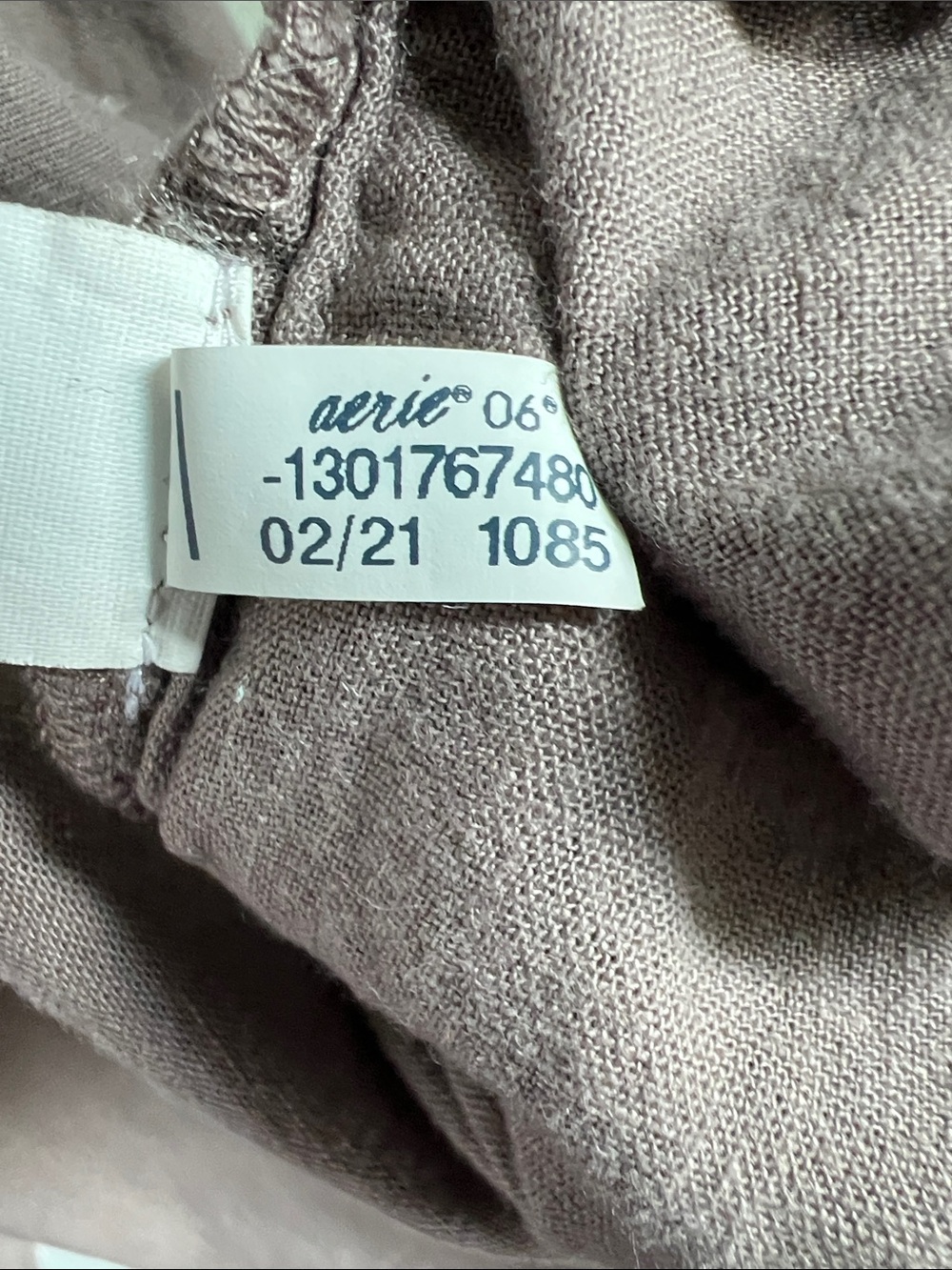 Aerie | Tie-Shoulder Button-Front Womenâs Linen Blend Camisole Top Taupe Size M - Picture 15 of 17